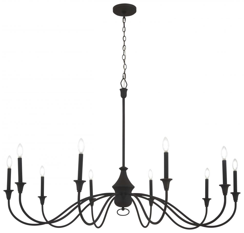 HALIFAX COUNTY - 10 LIGHT CHANDELIER