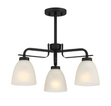 Minka-Lavery 4883-66A - KAITLEN - 3 LIGHT SEMI FLUSH / CHANDELIER