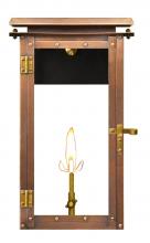 The Coppersmith HL15G - The CopperSmith Hyland 15" Tall Copper Gas Wall Mount Outdoor Light Lantern Sconce