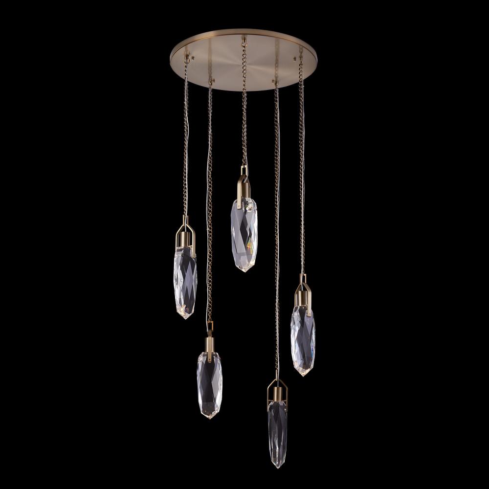 DIAMANTE 5 DROP PENDANT