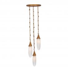 Kalco 523956WGL - BOUGAINVILLEA 3 DROP PENDANT