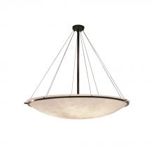 Justice Design Group CLD-9699-35-DBRZ - 60" Round Pendant Bowl w/ Ring