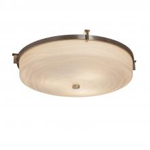 Justice Design Group PNA-8987-WAVE-NCKL - Era 21" Round Flush-Mount