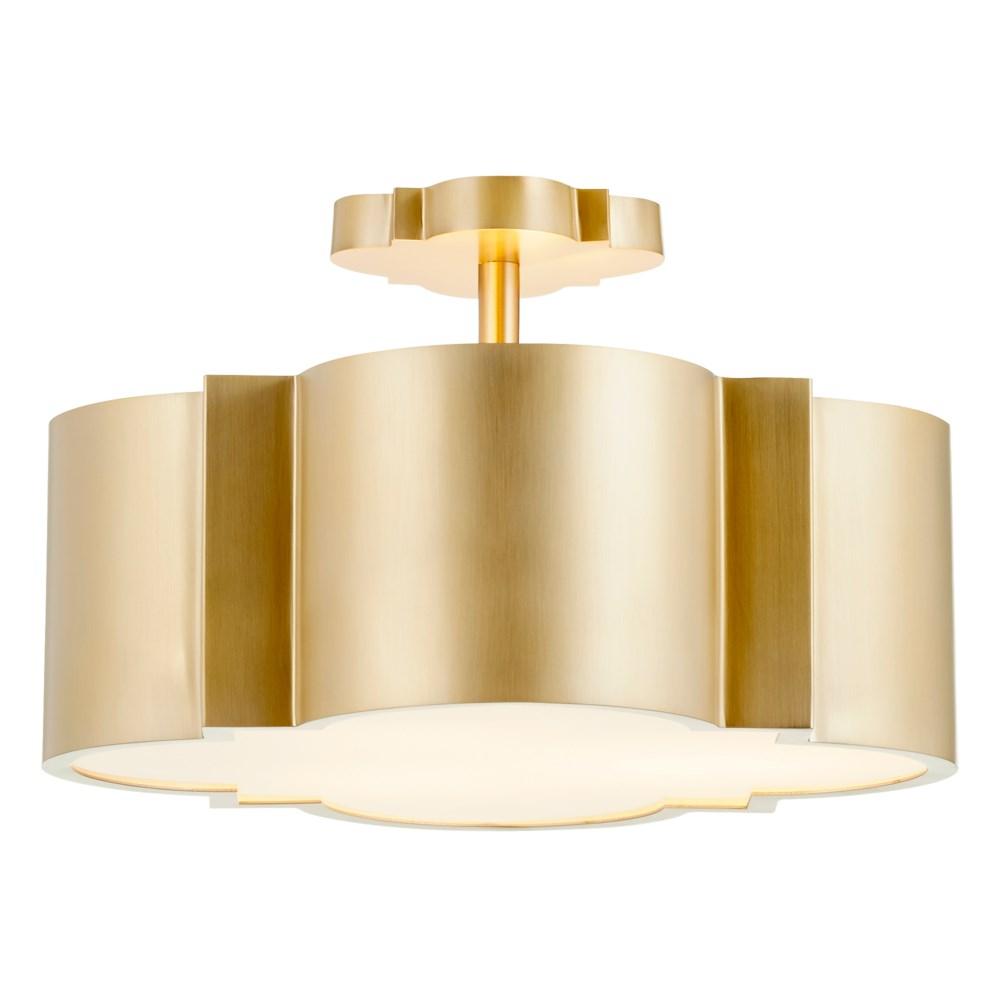 Wyatt Dual Mount 3-Light Aged Brass
