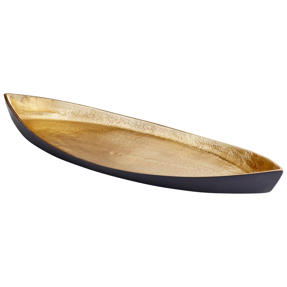 Alumbrar Tray Matte Black And Gold - Medium