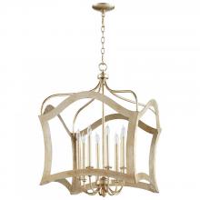Cyan Designs 06582 - Milan Pendant 8-Light Aged Silver Leaf