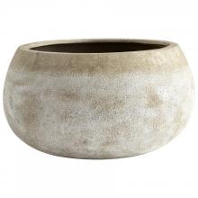 Cyan Designs 08403 - Round Stoney Planter Ash Stone - Large