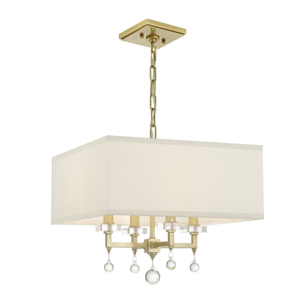 Paxton 16'' Aged Brass Chandelier