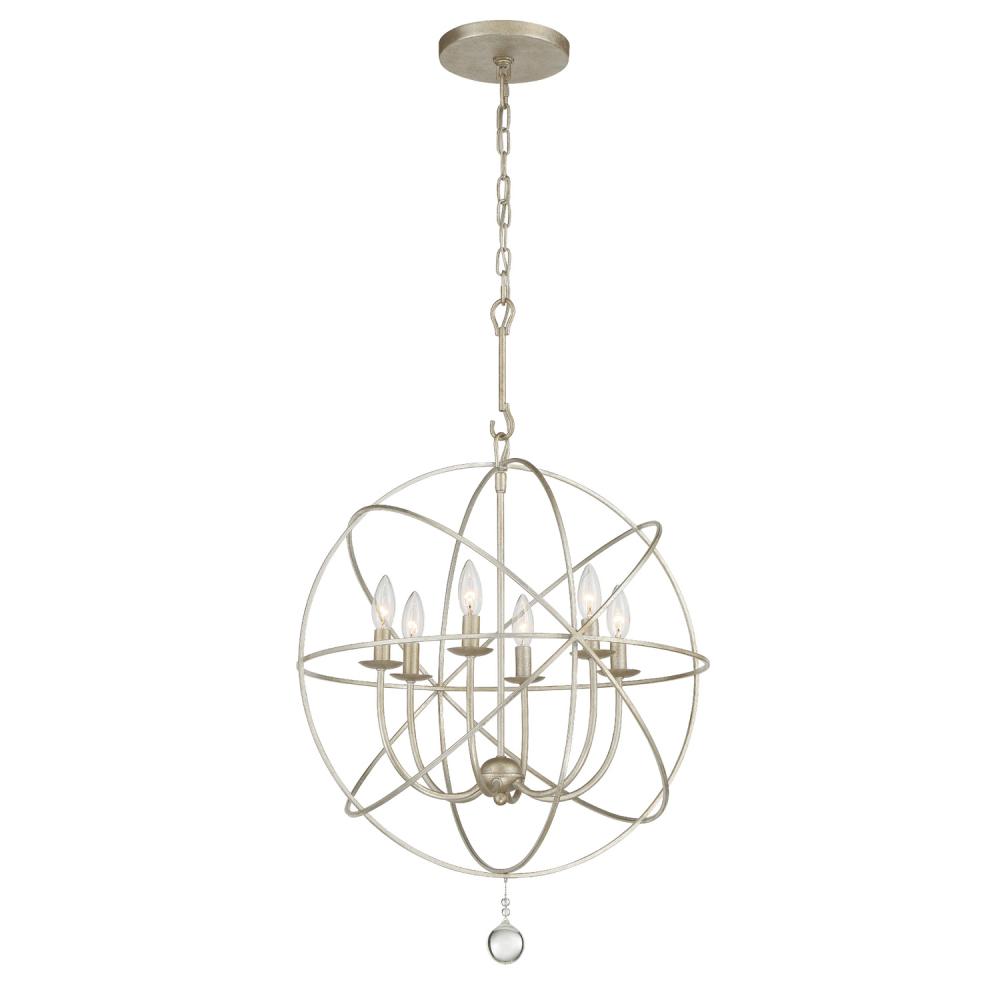 Solaris 22.5'' Olde Silver Chandelier