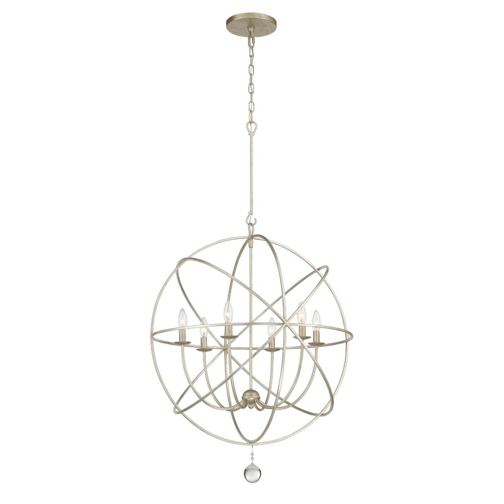 Solaris 28.5'' Olde Silver Chandelier