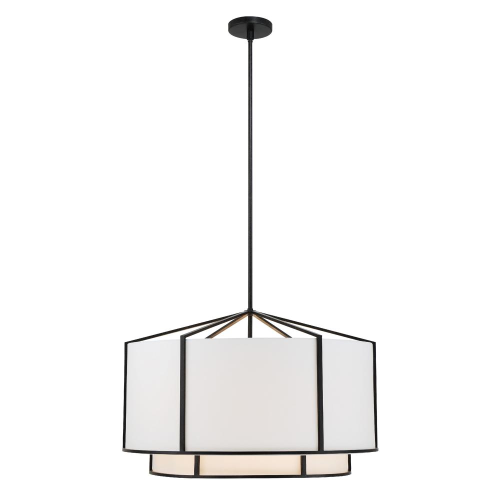 Carlyn 28'' Black Chandelier