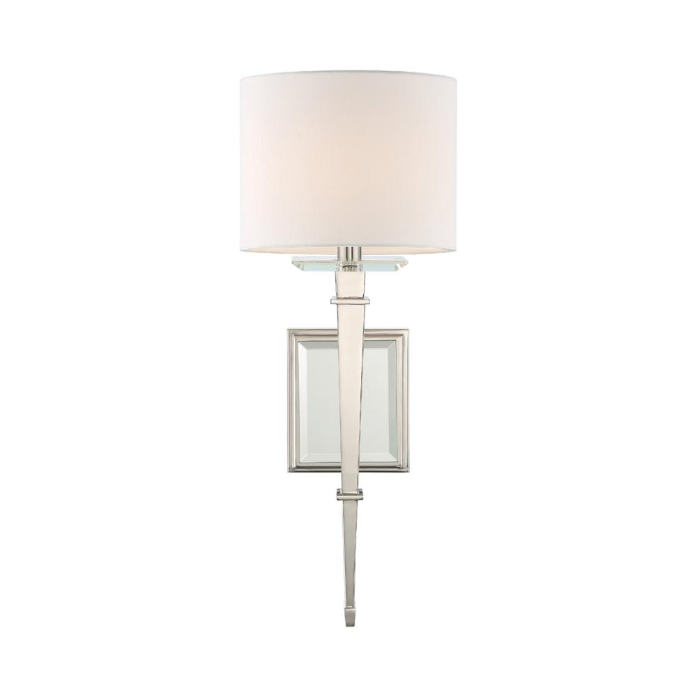 Clifton 8'' Polished Nickel Sconce