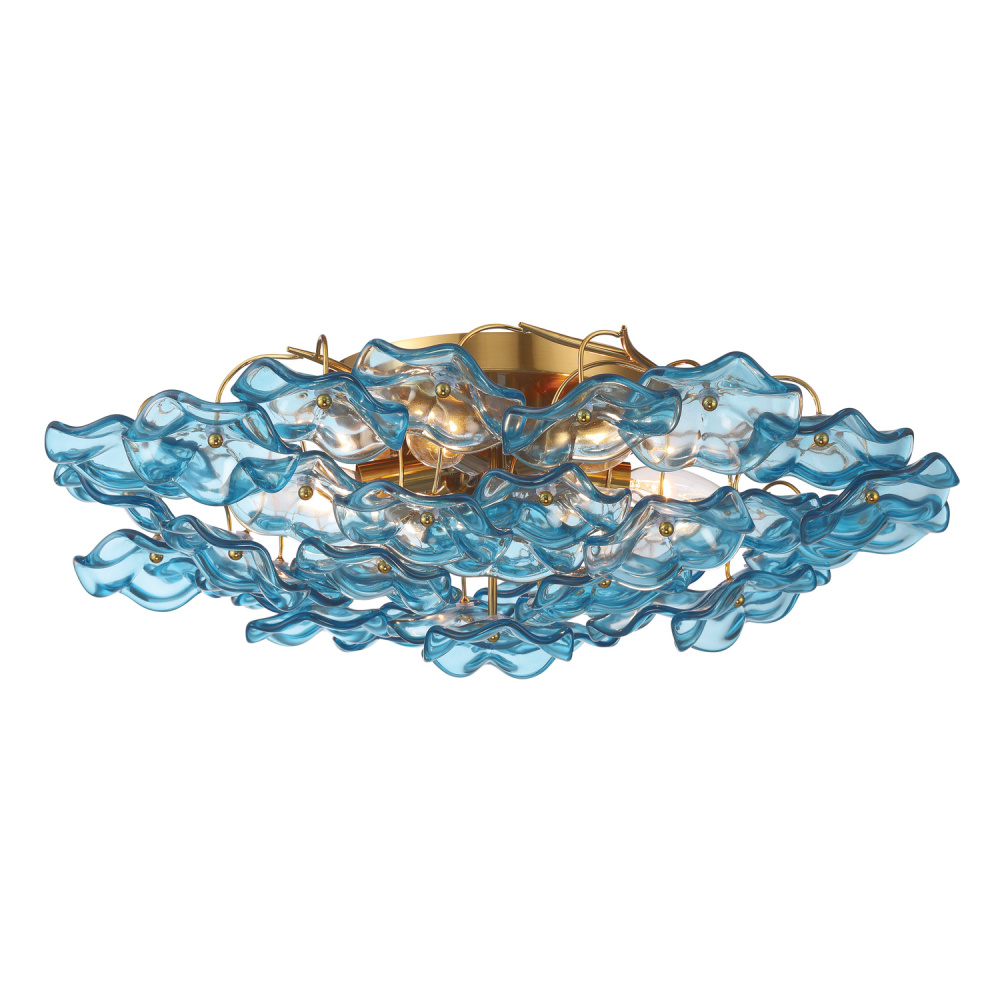 Esme 22.5'' Aged Brass Semi Flush Mount