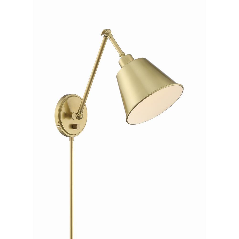 Mitchell 7.25'' Aged Brass Task Sconce