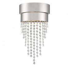 Crystorama CLA-A3202-PN-CL-MWP - Clarksen 9'' Polished Nickel Sconce