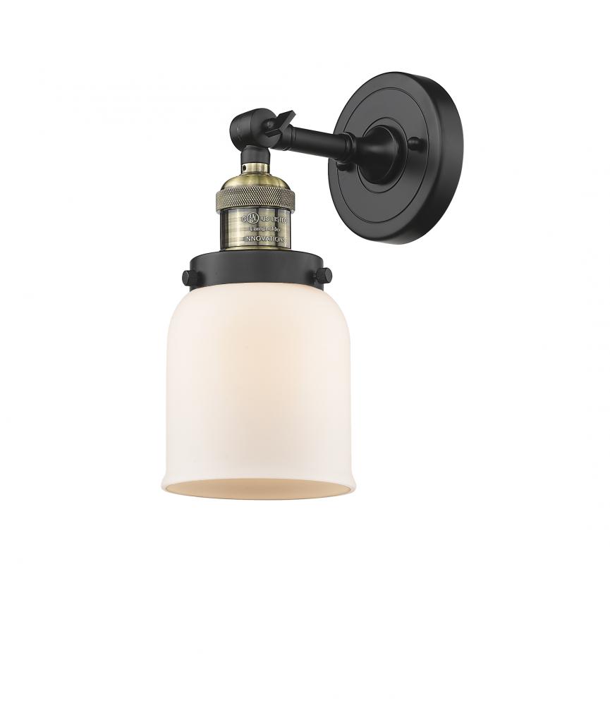 Bell - 1 Light - 5 inch - Black Antique Brass - Adjustable Sconce