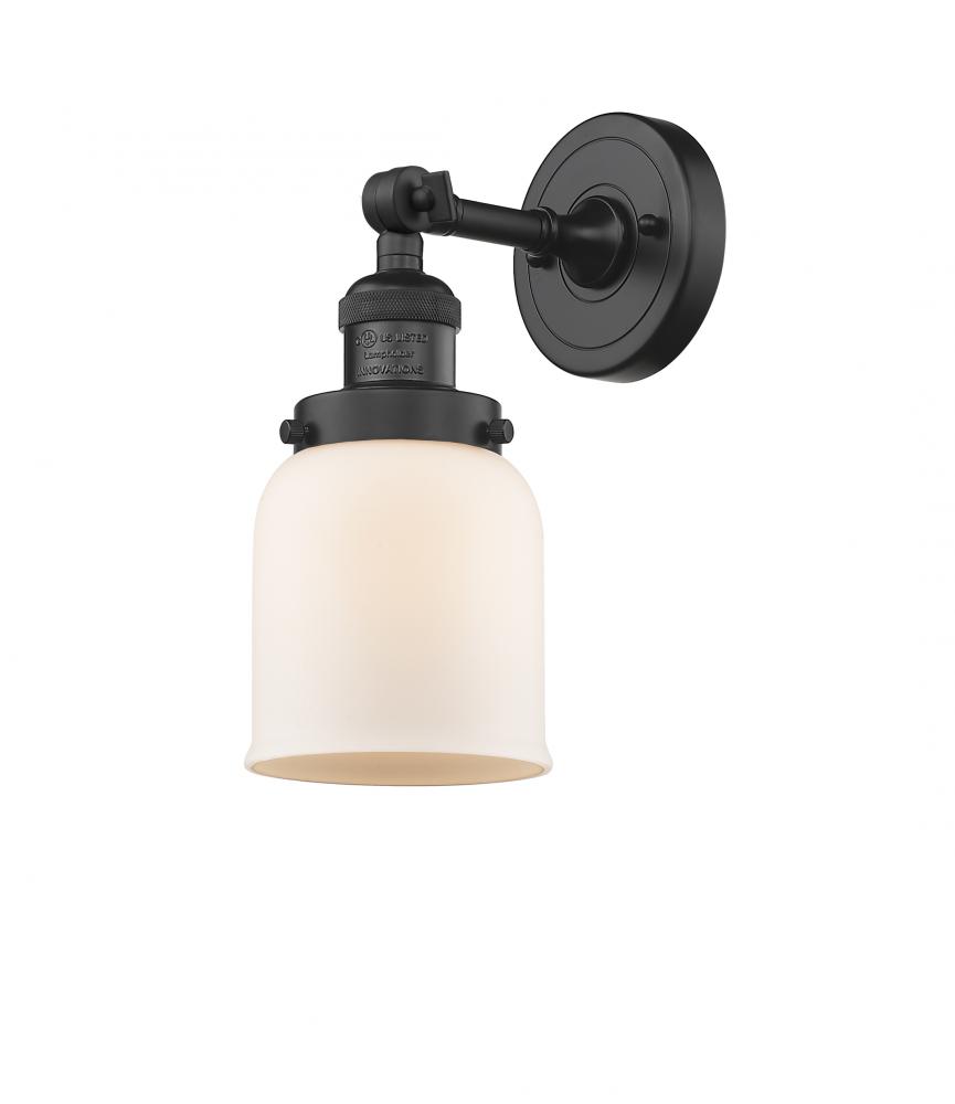 Bell - 1 Light - 5 inch - Matte Black - Adjustable Sconce