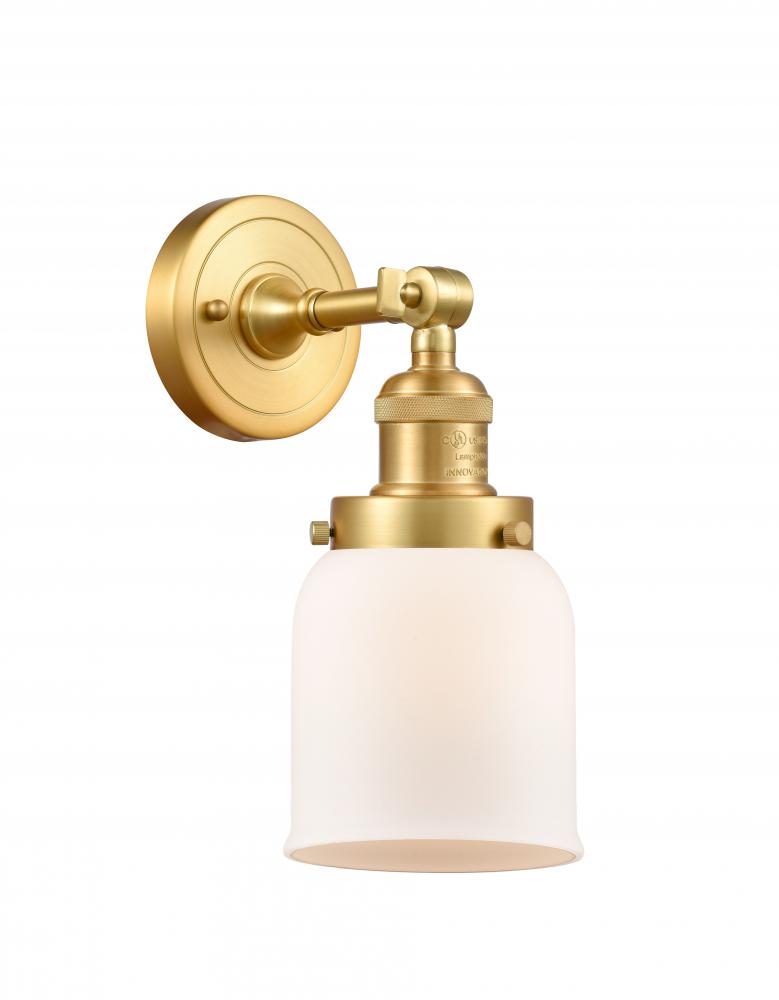 Bell - 1 Light - 5 inch - Satin Gold - Adjustable Sconce