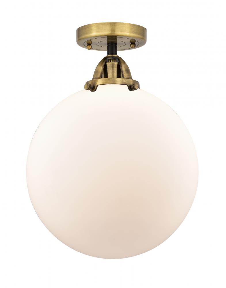 Beacon - 1 Light - 12 inch - Black Antique Brass - Semi-Flush Mount