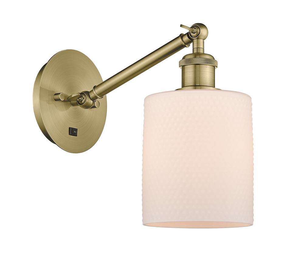 Cobbleskill - 1 Light - 5 inch - Antique Brass - Adjustable Sconce