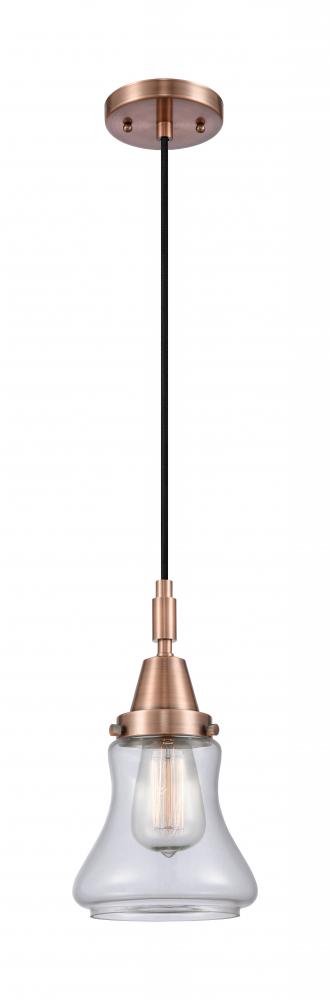 Bellmont - 1 Light - 7 inch - Antique Brass - Mini Pendant
