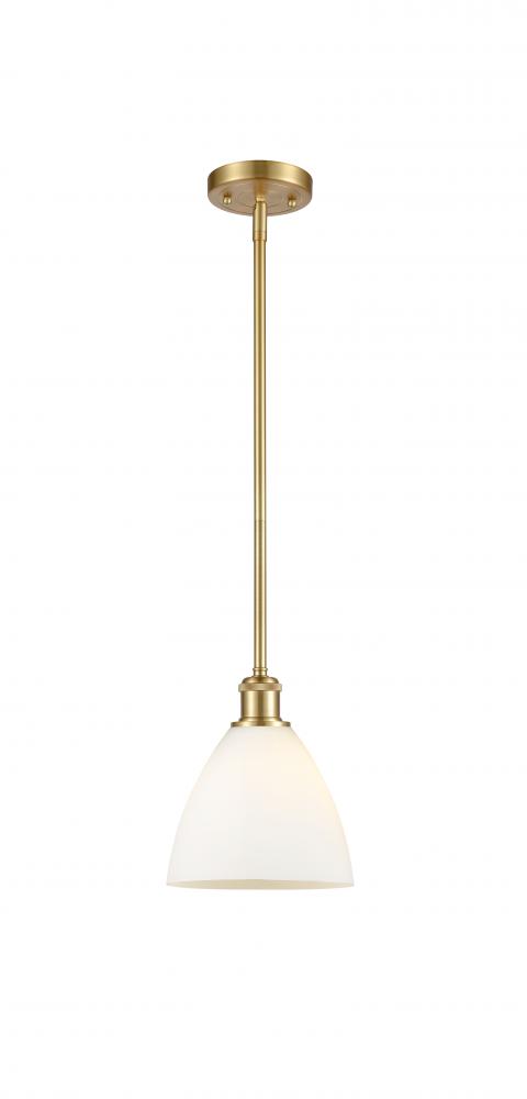 Bristol - 1 Light - 8 inch - Satin Gold - Mini Pendant