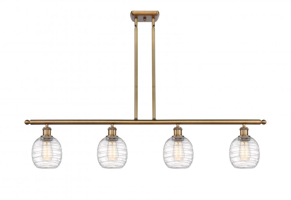 Belfast - 4 Light - 48 inch - Brushed Brass - Cord hung - Island Light