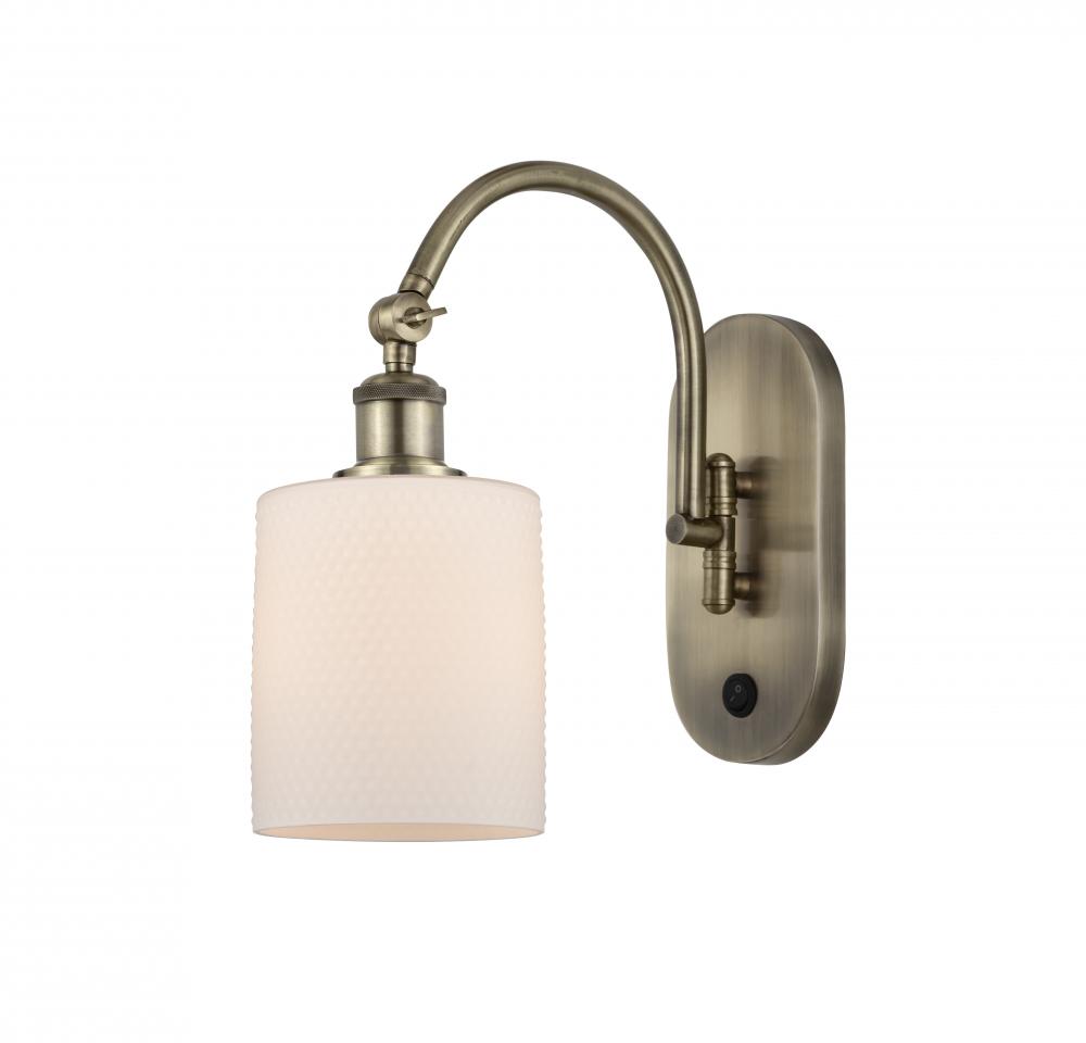 Cobbleskill - 1 Light - 5 inch - Antique Brass - Adjustable Swing Arm