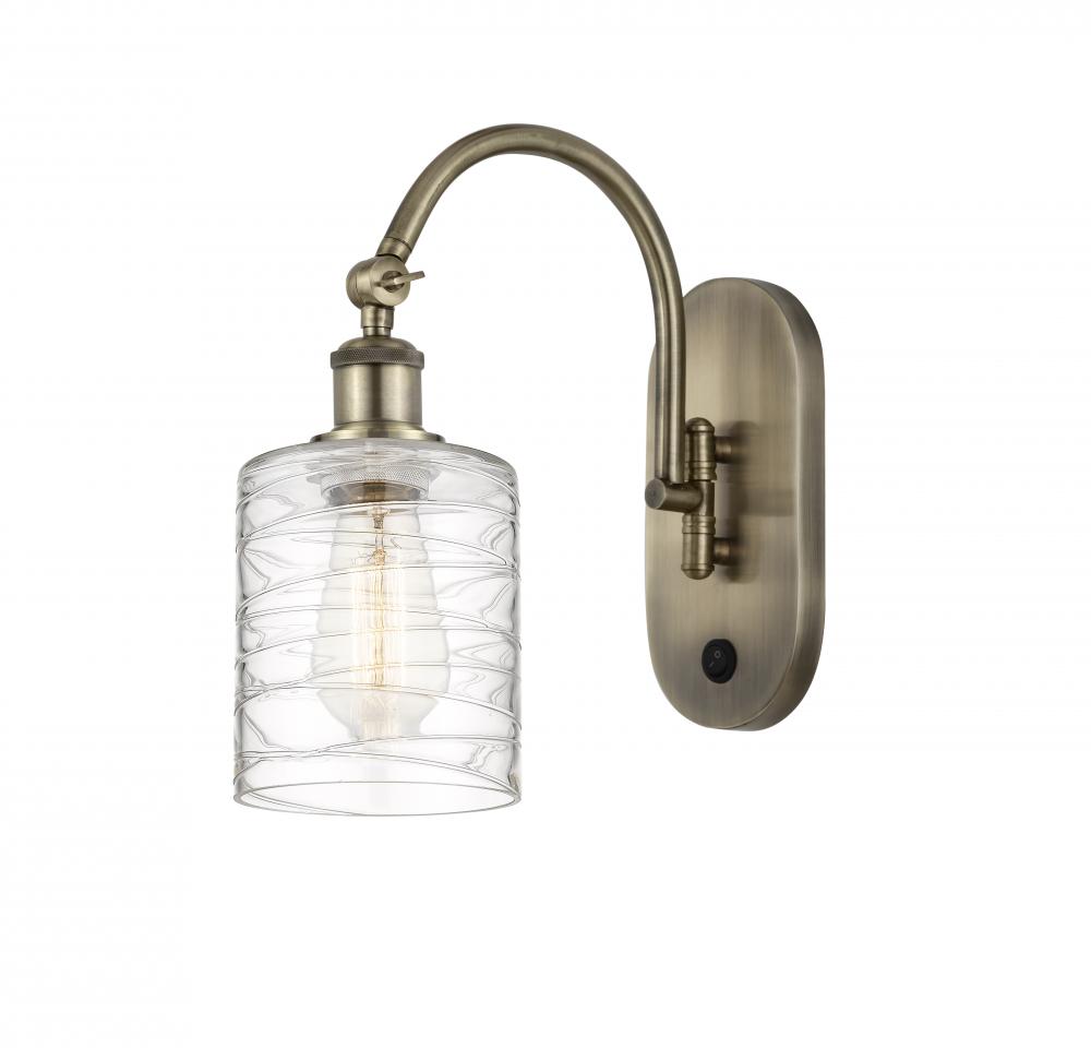 Cobbleskill - 1 Light - 5 inch - Antique Brass - Adjustable Swing Arm