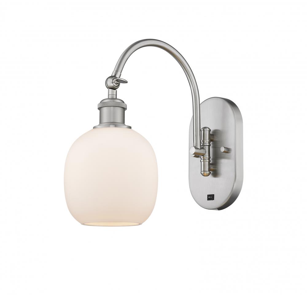 Belfast - 1 Light - 6 inch - Brushed Satin Nickel - Adjustable Swing Arm