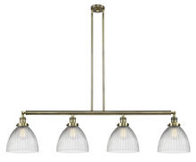Innovations Lighting 214-AB-G222 - Seneca Falls - 4 Light - 51 inch - Antique Brass - Stem Hung - Adjustable Island Light