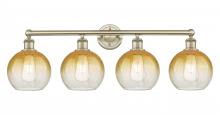 Innovations Lighting 616-4W-AB-G483-8AM - Brookhaven Globe - 4 Light - 35 inch - Antique Brass - Bath Vanity Light