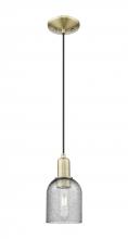 Innovations Lighting 716-1P-AB-G257 - Caledonia - 1 Light - 5 inch - Antique Brass - Cord hung - Mini Pendant