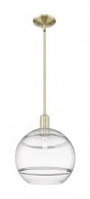 Innovations Lighting 716-1S-AB-G556-12CL - Rochester - 1 Light - 12 inch - Antique Brass - Stem hung - Mini Pendant