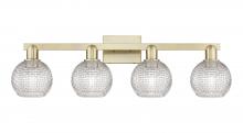 Innovations Lighting 716-4W-AB-G122C-6CL - Athens - 4 Light - 33 inch - Antique Brass - Bath Vanity Light