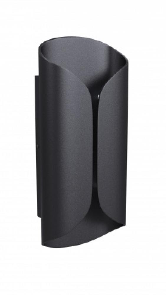 Avenue Outdoor 14" Sconce in Black with Curved Frame