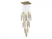 Avenue Lighting HF1904-25-GL-BB-C - The Original Glacier Collection 25 Light Multi Pendant in Brushed Brass with Clear Crystal