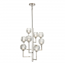 ZEEV Lighting CD10306-8-PN - Parisian 20" 8-Light, 8-Tier Crystal Chandelier in Polished Nickel