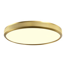 ZEEV Lighting FM11751-LED-24-AGB - Zigrina 24" Diamond Knurled LED Flush Mount in Aged Brass