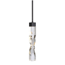 ZEEV Lighting MP11304-LED-2x2-SBB - Mamadim 2"x2" LED Crystal Mini-Pendant in Satin Brushed Black