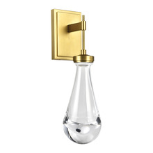 ZEEV Lighting WS10905-LED-AGB - Vaso Water Drop LED Wall Sconce in Aged Brass