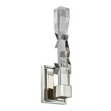 ZEEV Lighting WS11311-LED-1-2x2-PN - Mamadim LED 2"x2" Single Crystal Wall Sconce in Polished Nickel