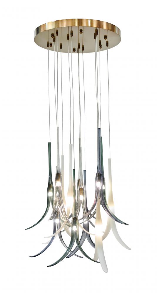 FEATHERLY - 13 LIGHT PAN PENDANT