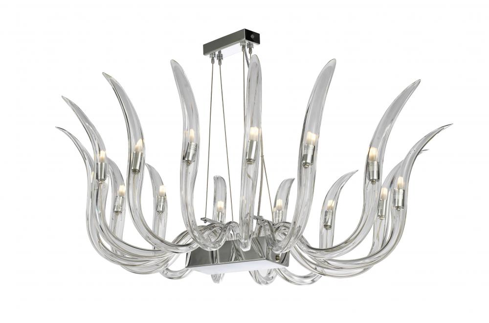 CISNE - 14 LIGHT OVAL PENDANT