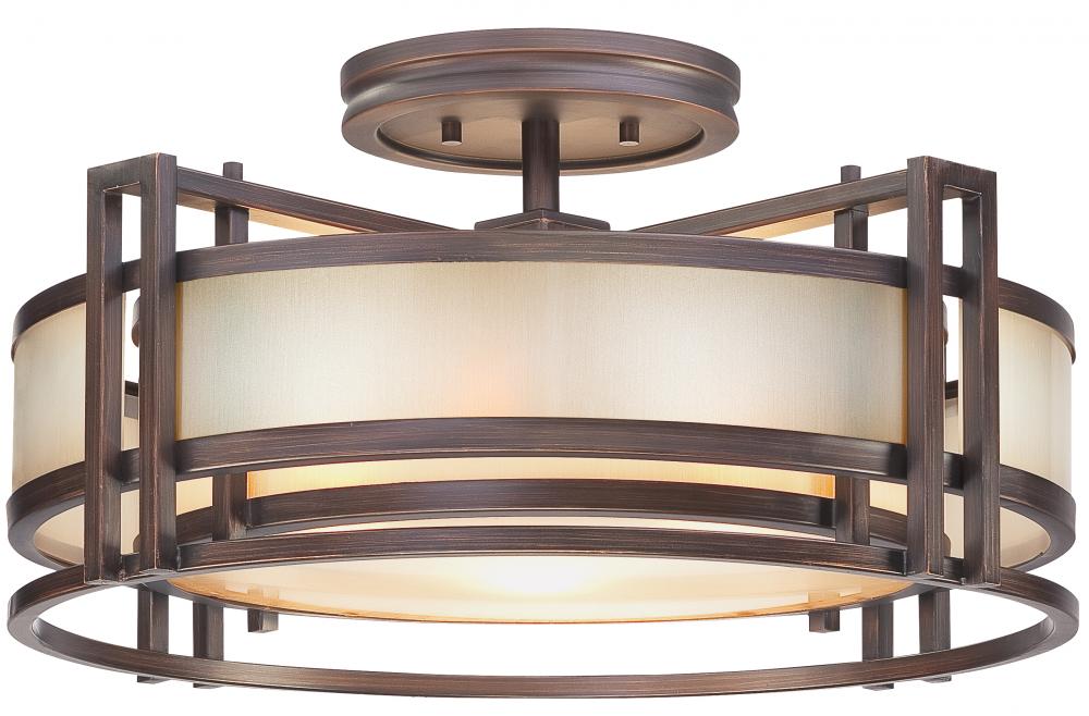 Underscore™ Collection - 3 Light Semi Flush