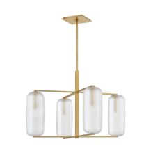 Hudson Valley 3474-AGB - Pebble Chandelier
