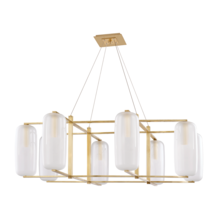Hudson Valley 3478-AGB - Pebble Chandelier