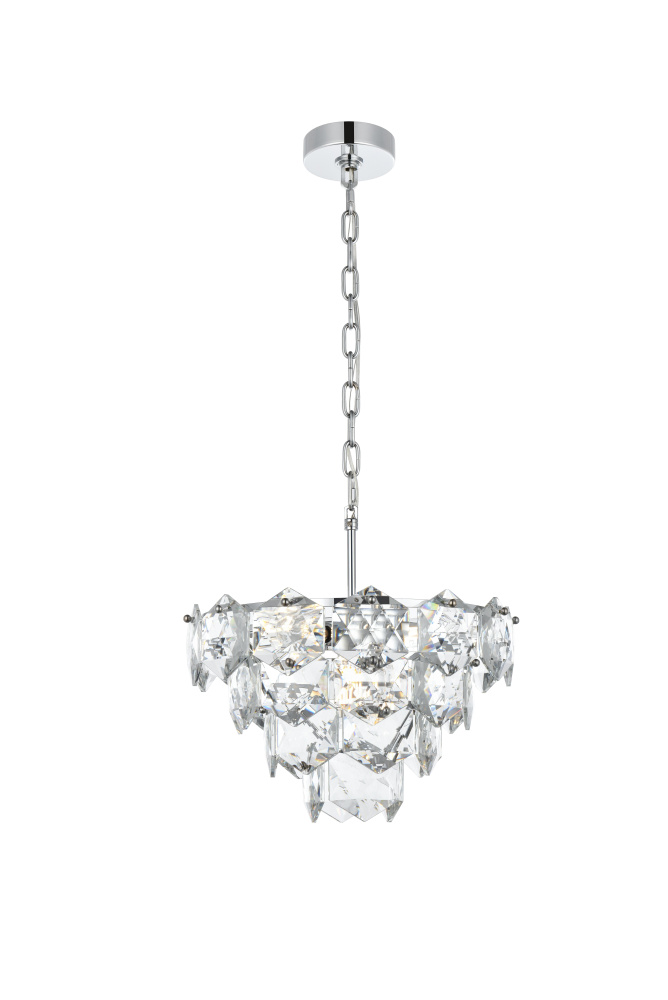 Pendant D16"H10"L6 Chrome