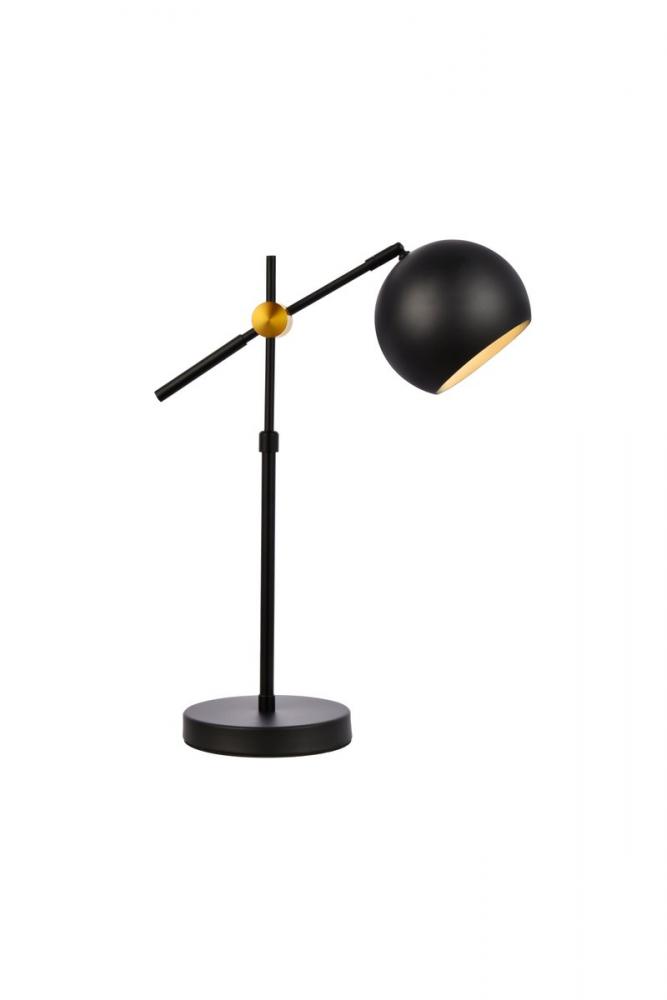 Forrester Table Lamp L13.8"W6.3"H17.1" Black