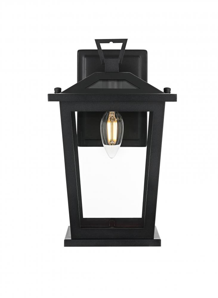 Wall sconce W7" H12" E6.5" L1 Black